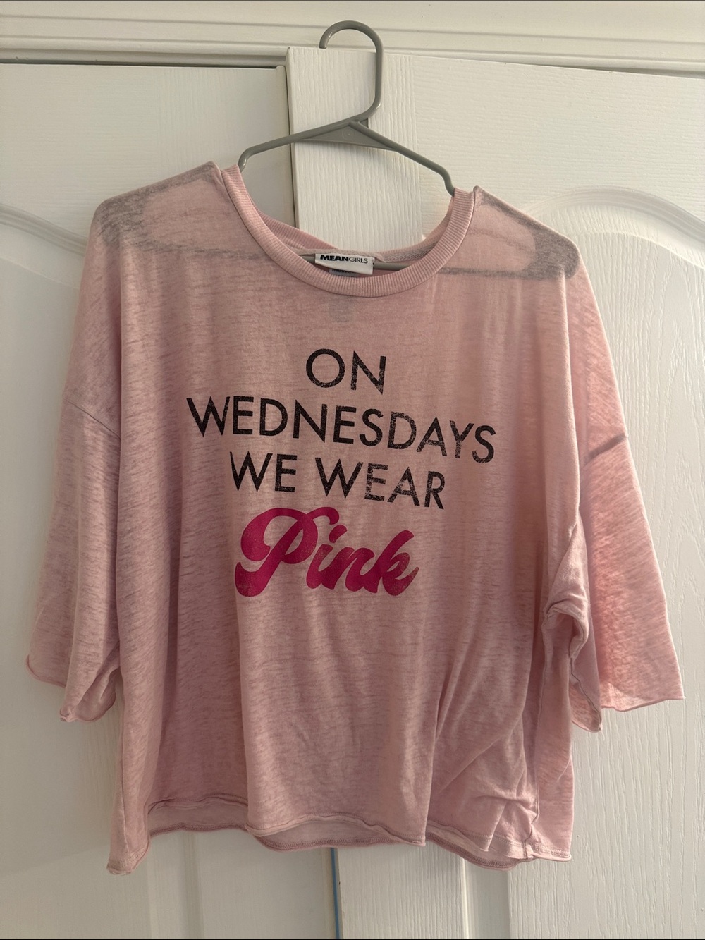 Mean Girls 'On Wednesdays We Wear Pink' Women's Pink Lounge Top